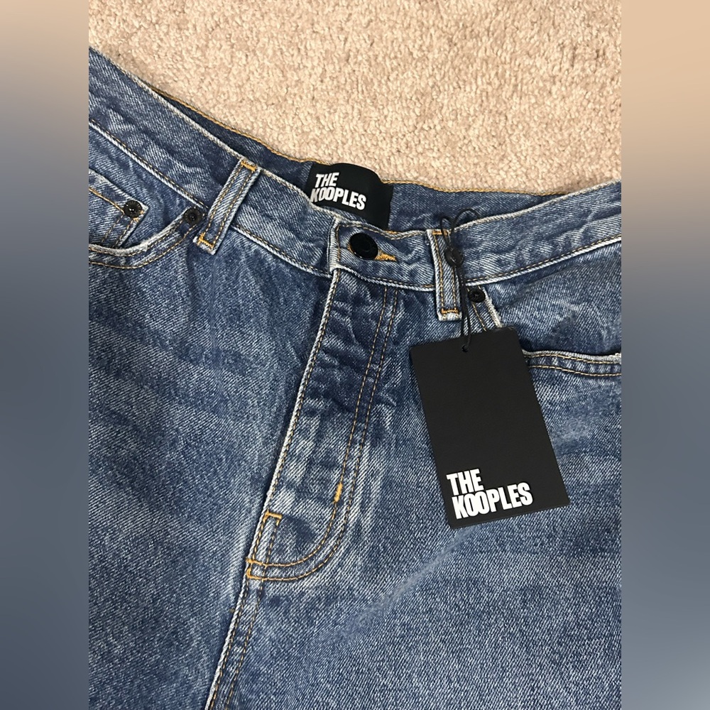 The Kooples Straight Leg Blue Jeans - Picture 3 of 6